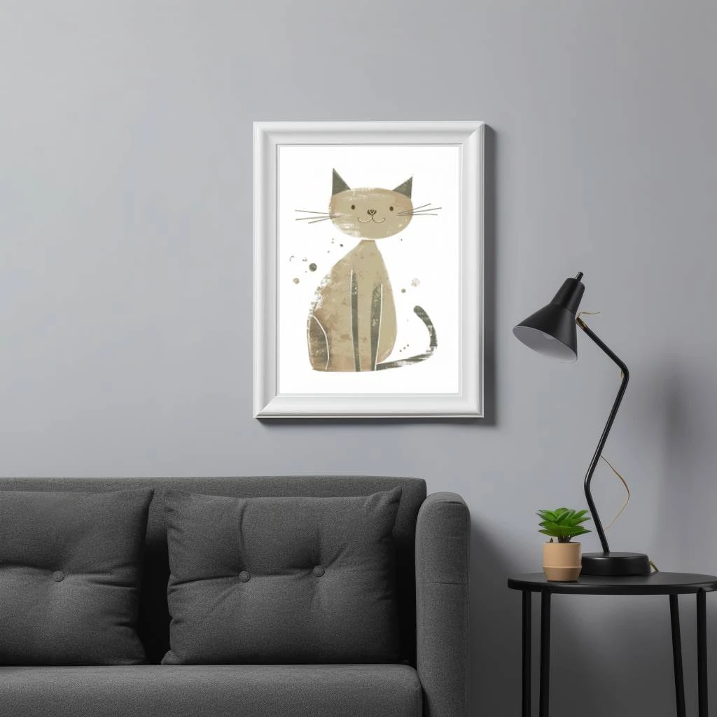 Schattige kat poster