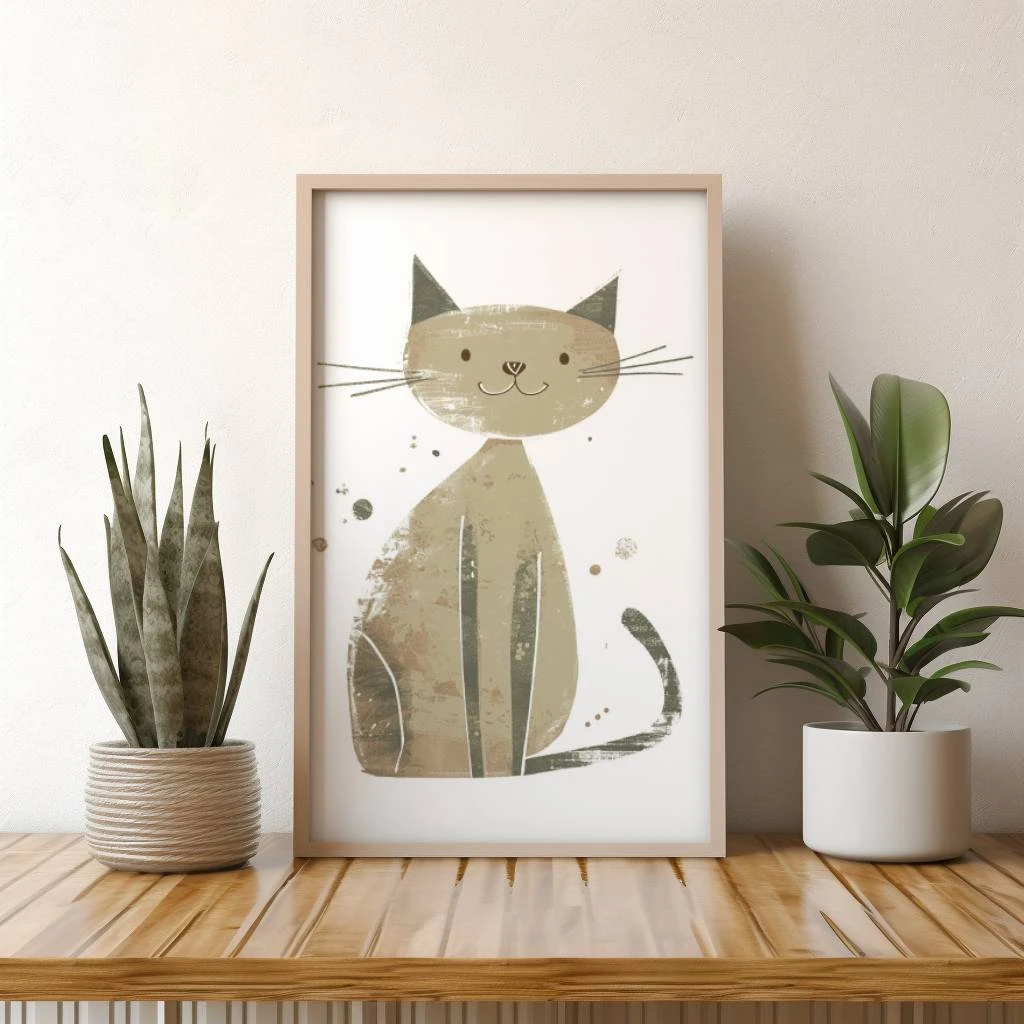 Schattige kat poster