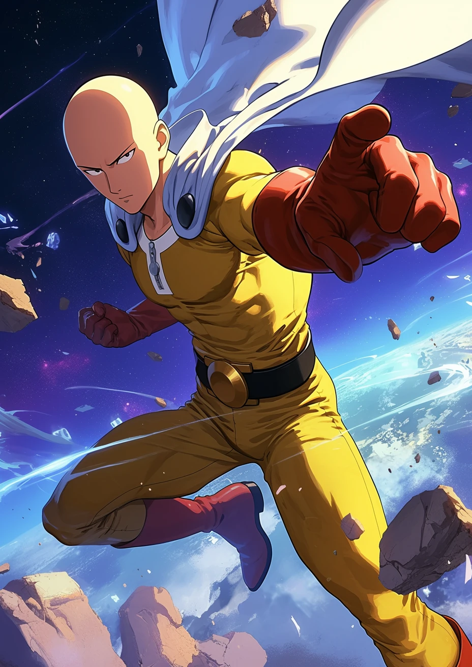 Saitama vechtpositie poster