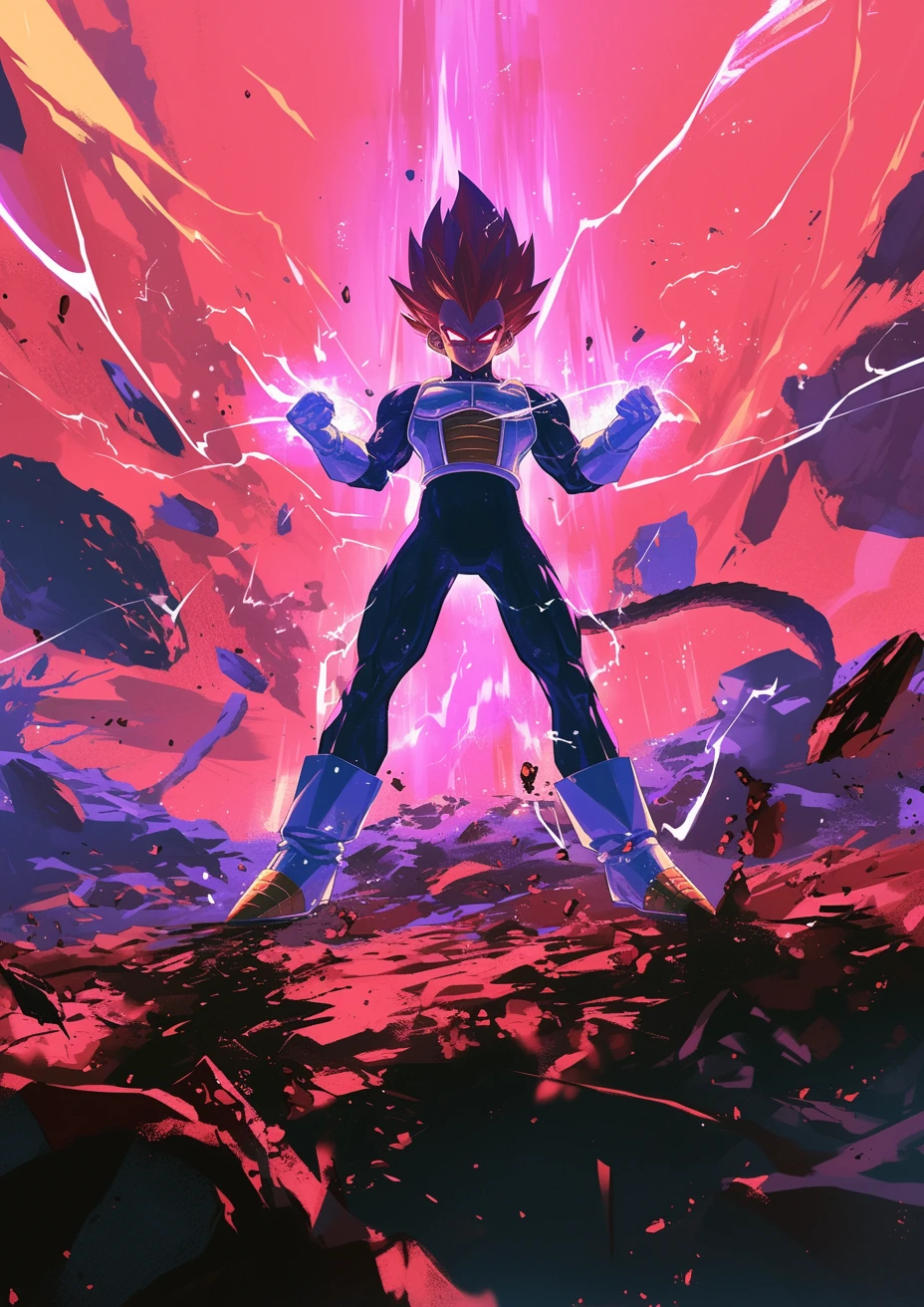 Vegeta power up poster