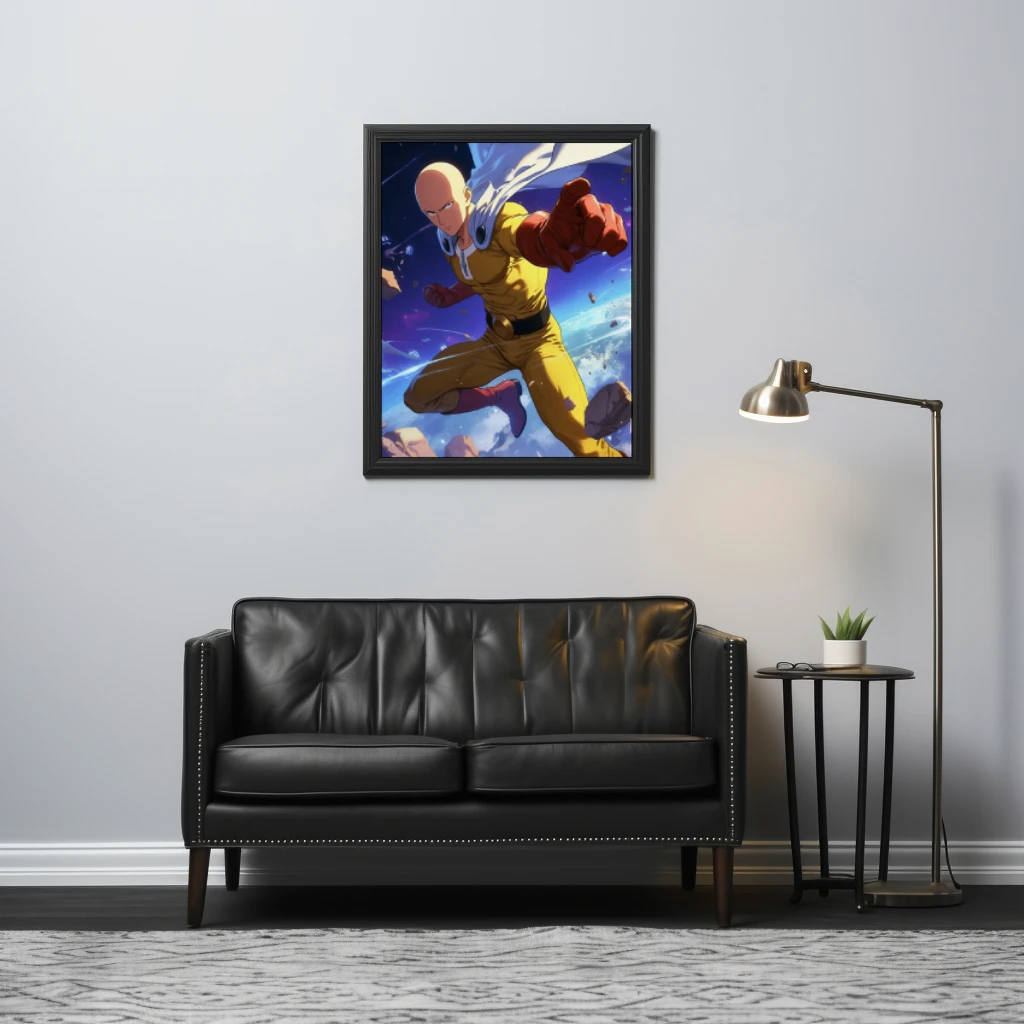 Saitama vechtpositie poster