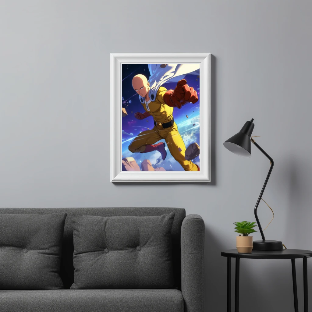 Saitama vechtpositie poster