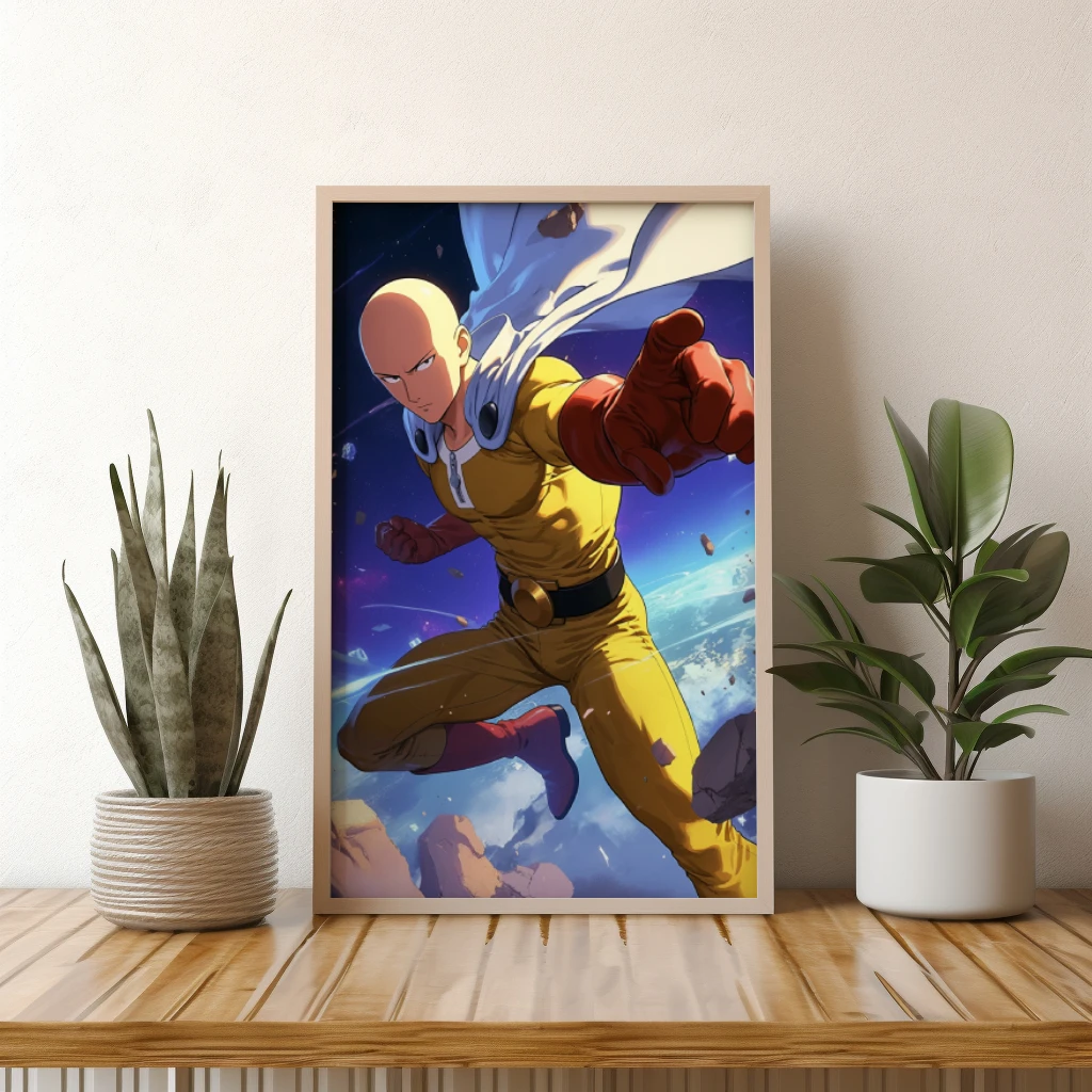 Saitama vechtpositie poster