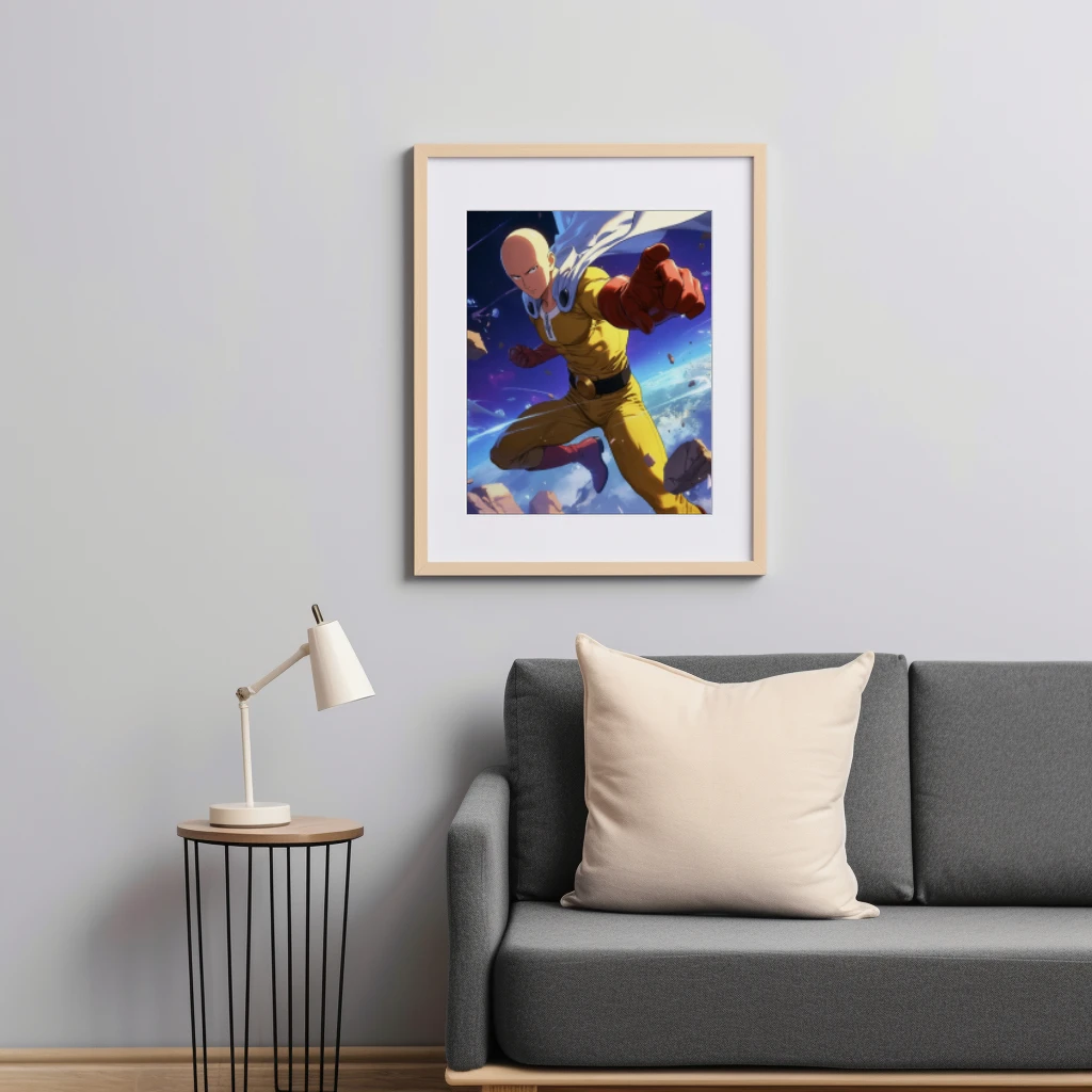 Saitama vechtpositie poster