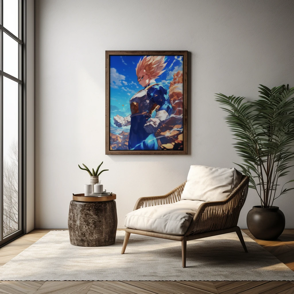 Majin Vegeta power up poster