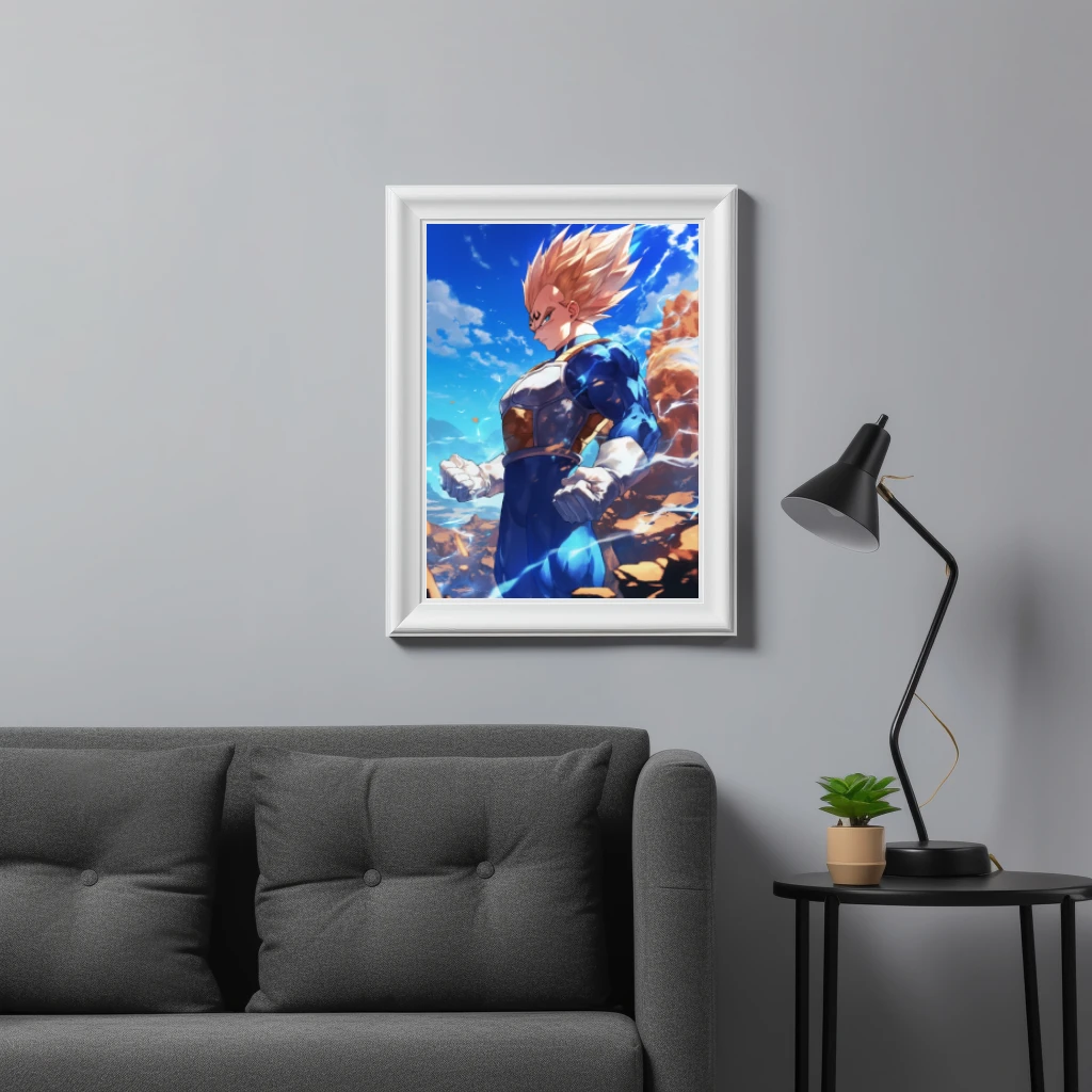 Majin Vegeta power up poster