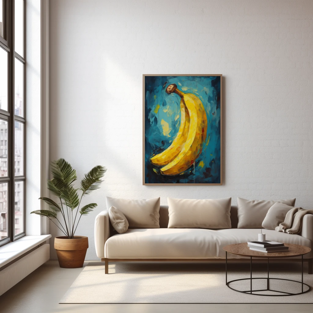 Banaan Van Gogh poster