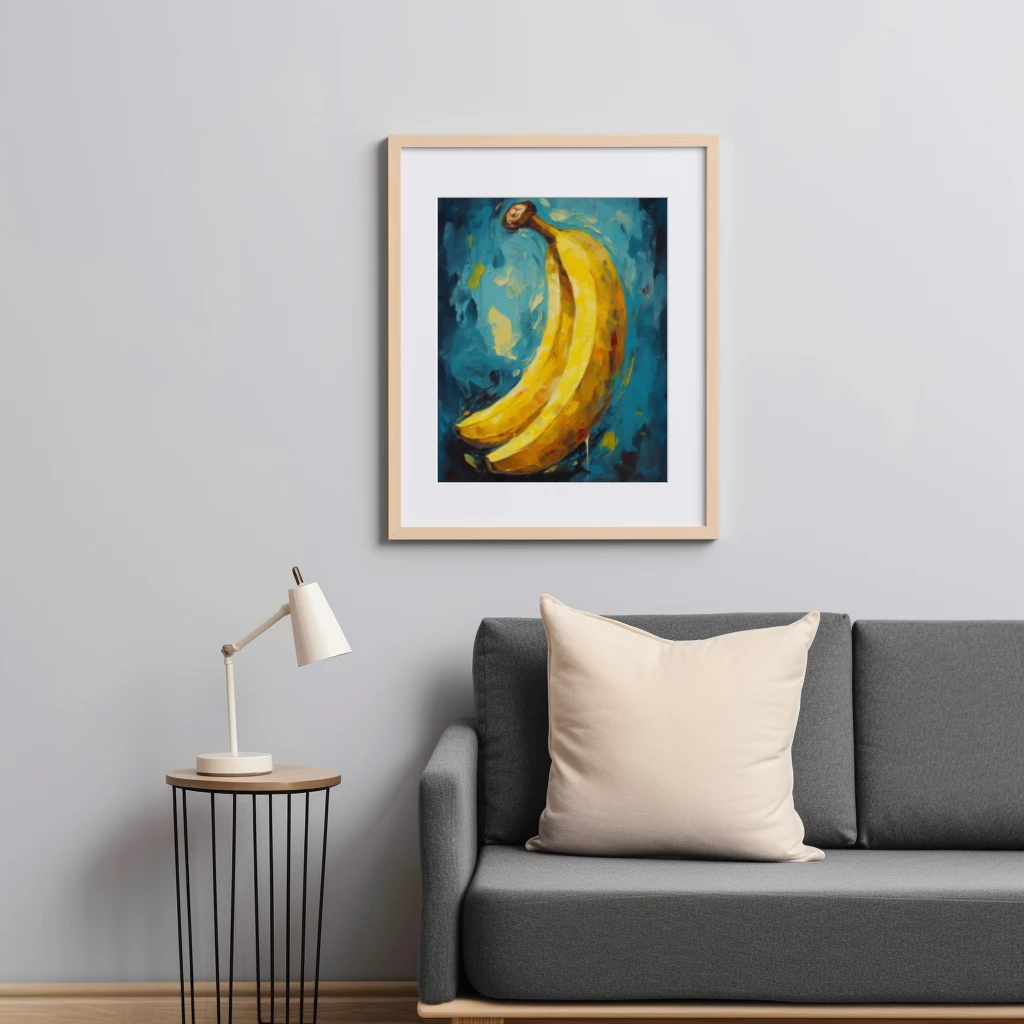 Banaan Van Gogh poster