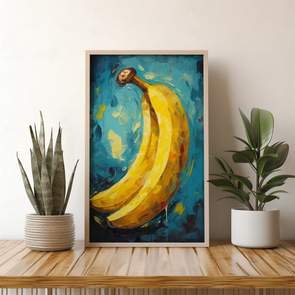 Banaan Van Gogh poster