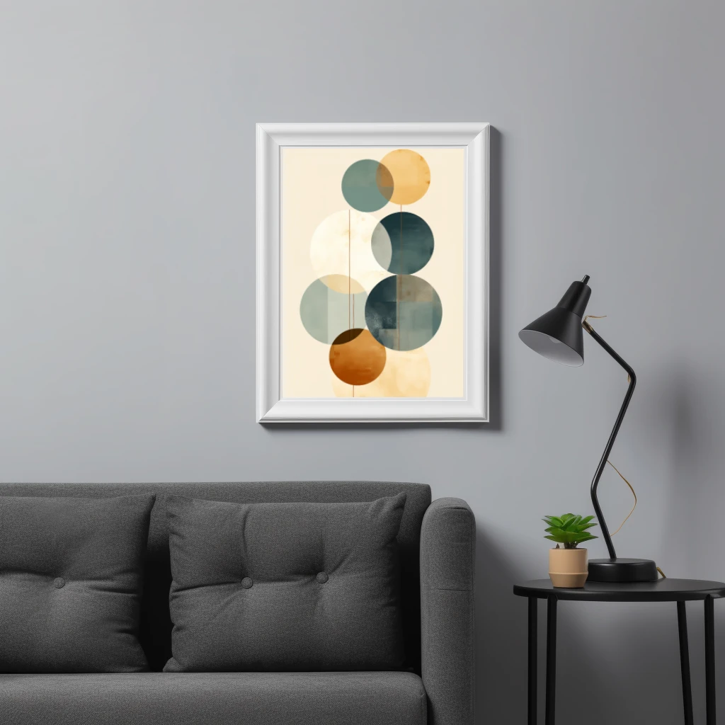 Ronde cirkels boho poster