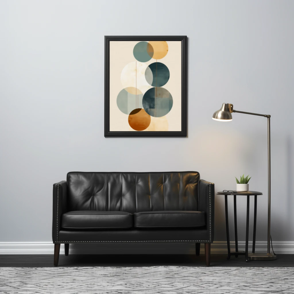 Ronde cirkels boho poster