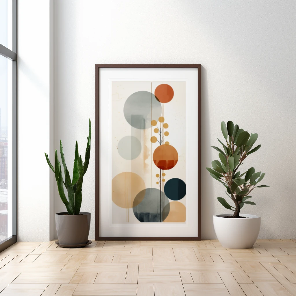 Ronde cirkels boho poster