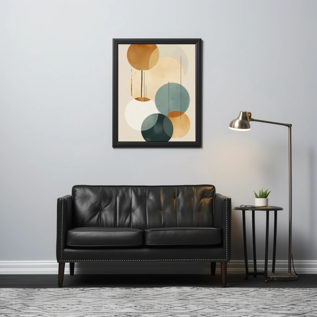 Ronde cirkels boho poster