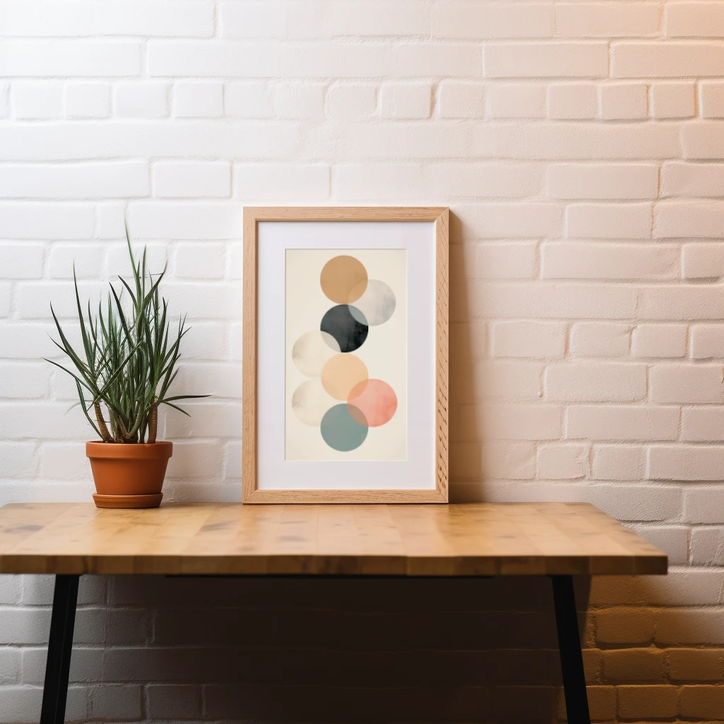 Ronde cirkels boho poster