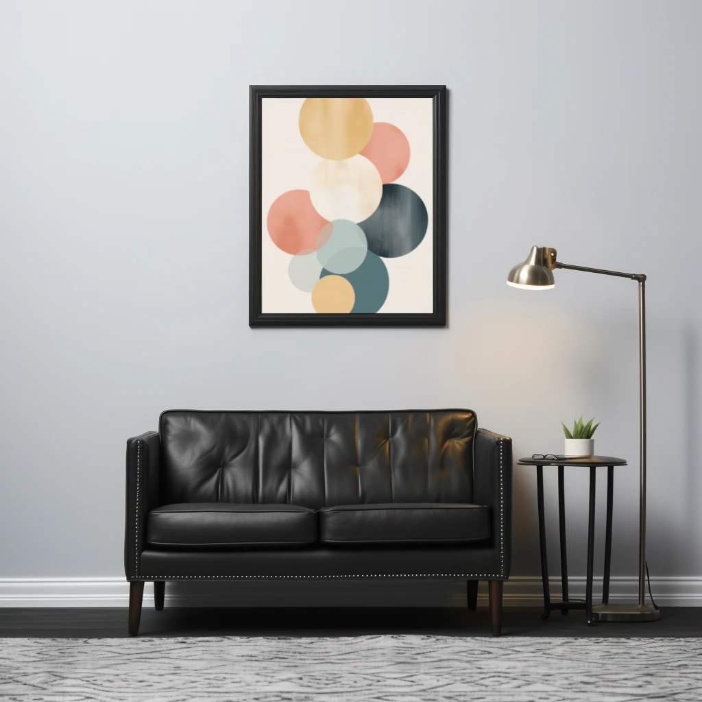 Ronde cirkels boho poster