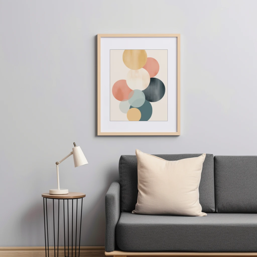 Ronde cirkels boho poster